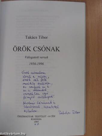 Örök csónak (dedikált példány)