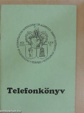 Szent-Györgyi Albert Orvostudományi Egyetem telefonkönyv 1998