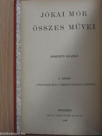 A Jókai-jubileum és a nemzeti diszkiadás története