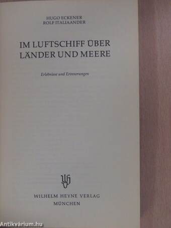 Im Luftschiff über Länder und Meere