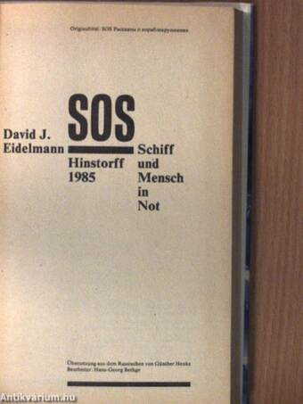 SOS-Schiff und Mensch in Not