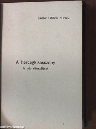 A hercegkisasszony