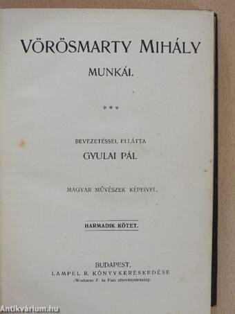 Vörösmarty Mihály munkái III.