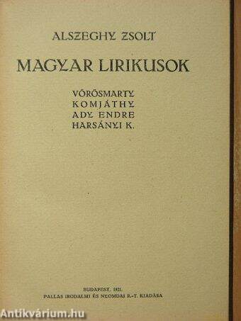 Magyar lirikusok