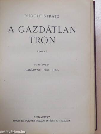 A lángos/A gazdátlan trón/Régi regény