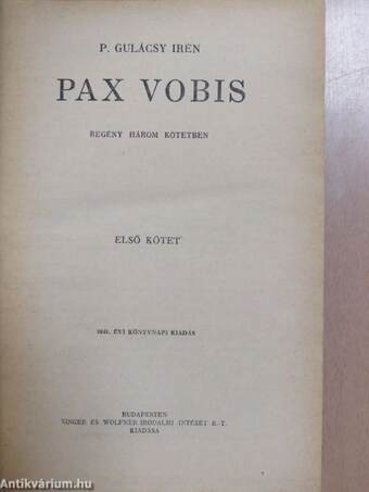 Pax Vobis I-III.