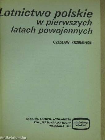 Lotnictwo polskie w pierwszych latach powojennych