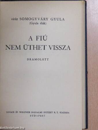 Virrasztó a ködben/Utolsó szárnycsapás/A virágember/A fiú nem üthet vissza