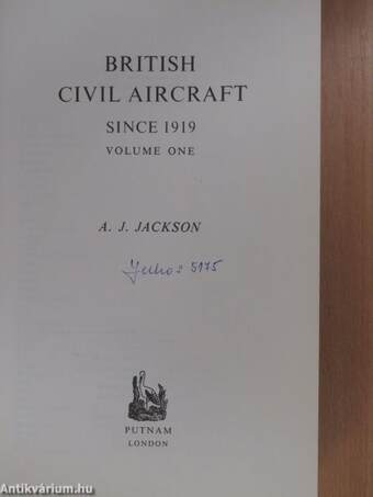 British Civil Aircraft since 1919 I-III.