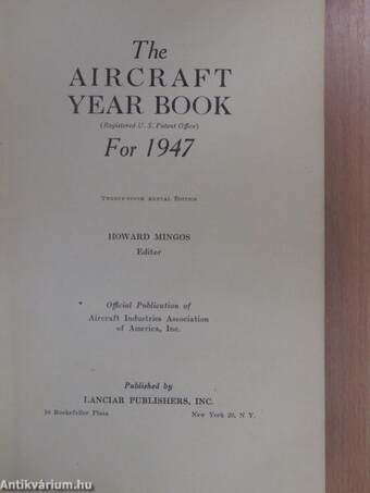 The Aircraft Year Book For 1947