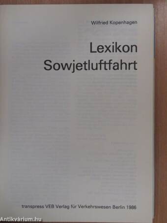 Lexikon Sowjetluftfahrt