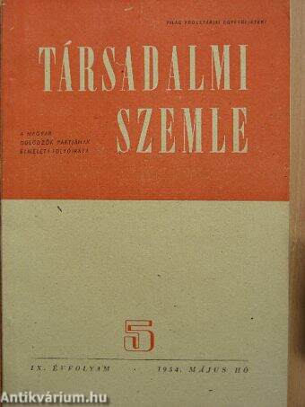 Társadalmi Szemle 1954. május