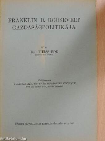 Franklin D. Roosevelt gazdaságpolitikája