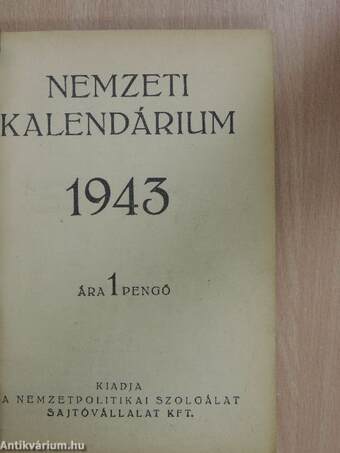 Nemzeti Kalendárium 1943