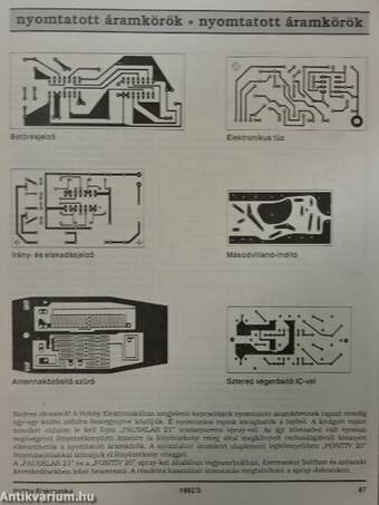 Hobby Elektronika 1992. (nem teljes évfolyam)