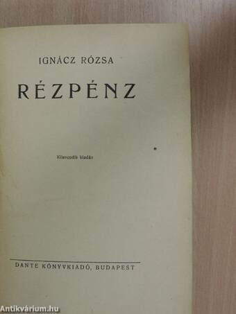 Rézpénz I-II.