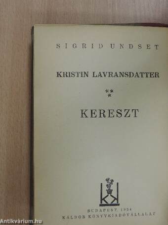 Kristin Lavransdatter III.