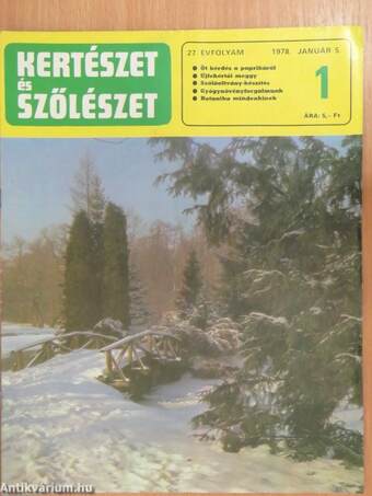 Kertészet és Szőlészet 1978. január-december