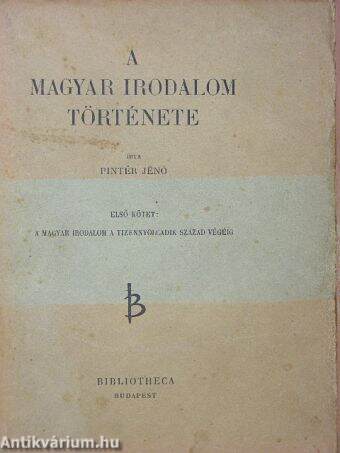 A magyar irodalom története I. (töredék)