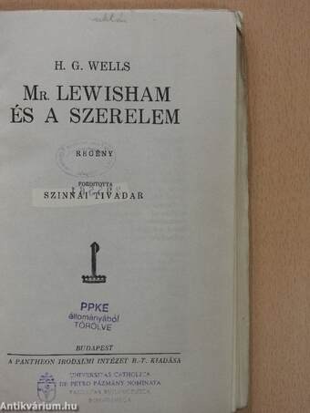 Mr. Lewisham és a szerelem