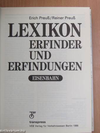 Lexikon Erfinder und Erfindungen