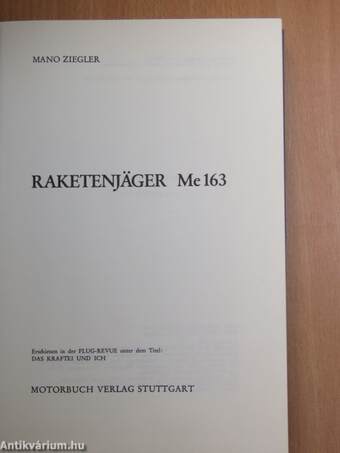 Raketenjäger Me163