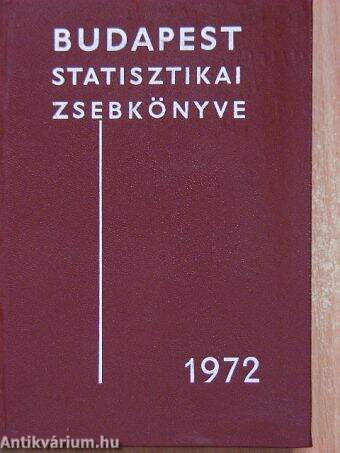 Budapest statisztikai zsebkönyve 1972