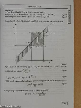 15 próbaérettségi matematikából