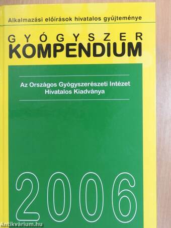 Gyógyszer kompendium 2006. - CD-vel