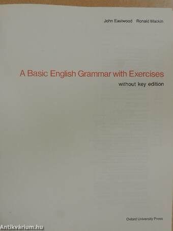 A Basic English Grammar with Exercises