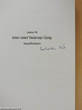 Isten veled Vasárnapi Újság (aláírt példány)