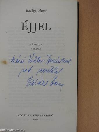 Éjjel (dedikált példány)