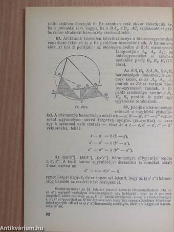 Geometriai feladatok megoldása a komplex számsíkon