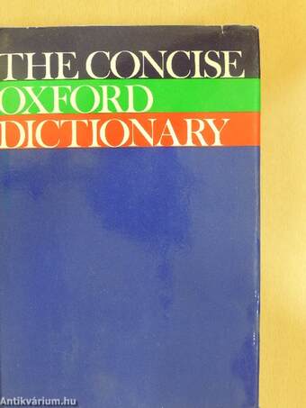 The Concise Oxford Dictionary of Current English