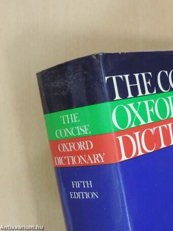 The Concise Oxford Dictionary of Current English