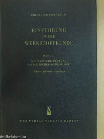 Einführung in die Werkstoffkunde II.