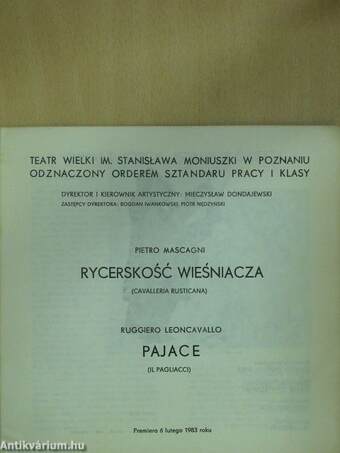 Rycerskosc Wiesniacza/Pajace