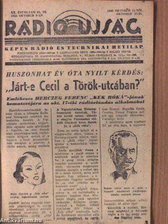 Rádió Ujság 1943. október 11-től 1943. október 17-ig