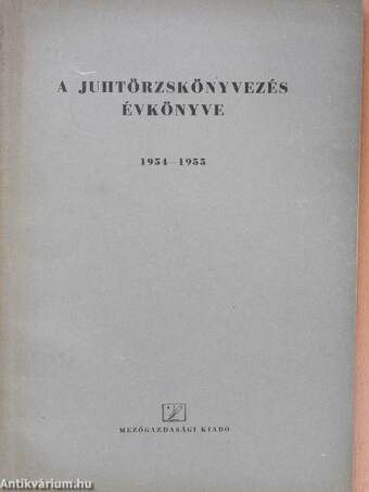 A juhtörzskönyvezés évkönyve 1954-1955