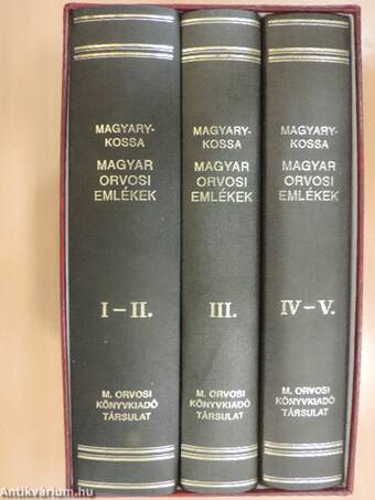 Magyar orvosi emlékek I-V.