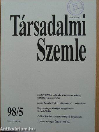 Társadalmi Szemle 1998. május