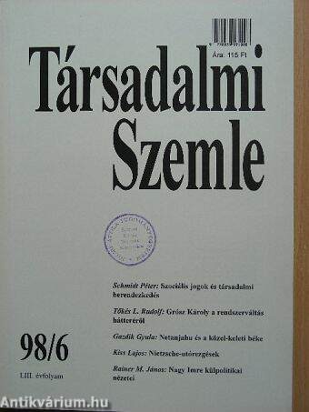 Társadalmi Szemle 1998. június