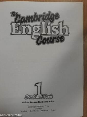 The Cambridge English Course 1. - Student's Book