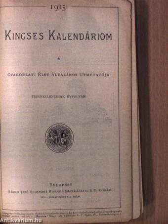 Kincses Kalendáriom 1915