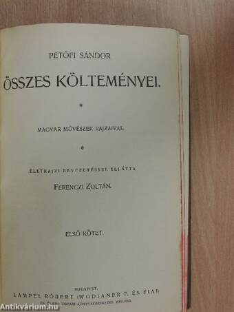 Petőfi Sándor összes költeményei I-II.