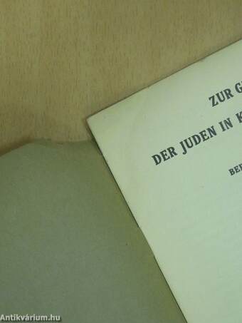 Zur Geschichte der Juden in Kassejovicz (Kassovitz)