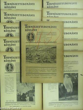 Természettudományi Közlöny 1932. január-december