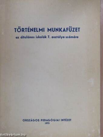 Történelmi munkafüzet 7.