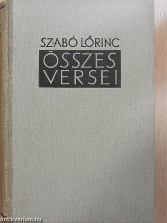 Szabó Lőrinc összes versei