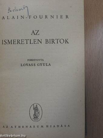 Az ismeretlen birtok